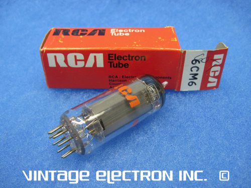 Nos 6cm6 vacuum tube - rca - canada - 1970&#039;s (gray plates) for sale
