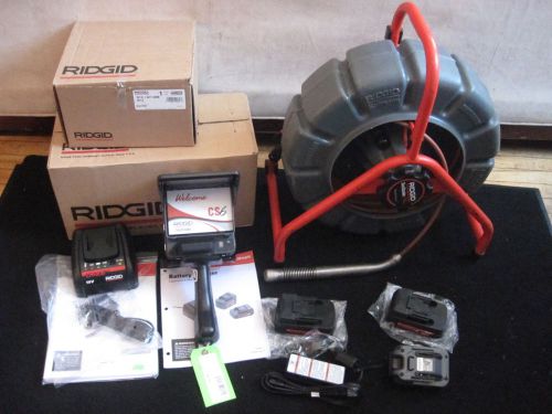 Ridgid Seesnake Monitor Model CS6 With Mini Reel Color 200&#039; Counter 512KHz