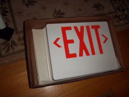 Exit Sign Replacement Cover Plastic 13&#034;x10 1/8&#034; WITH ARROWS