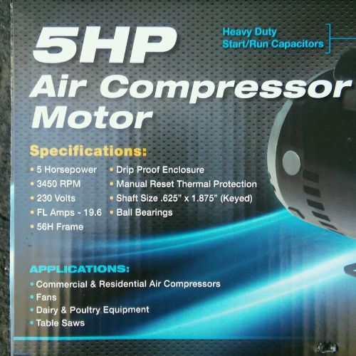 5 hp air compressor motor