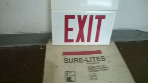 SURE-LITES SURELITES  EXIT SIGN 120/277 RED UN1SRW UN-1-SRW