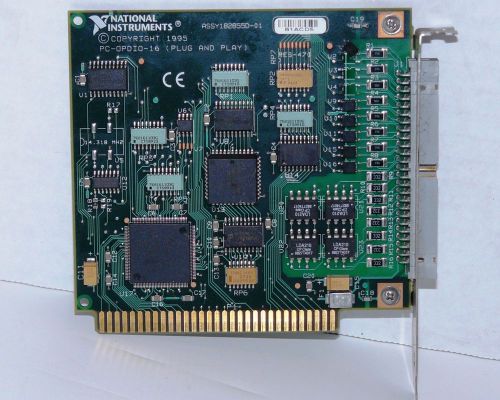 NATIONAL INSTRUMENTS PC-OPDIO-16 OPTICALLY ISOLATED DIGITAL I/O BOARD 182855D-01