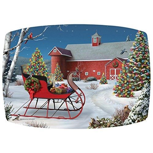 CCV Inc. Country Sleigh Holiday Paper Placemats - 25 pack