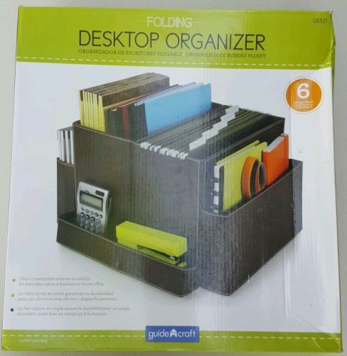 GuideCraft Folding Desk Organizer - Brown G6521 Desk organiser NEW