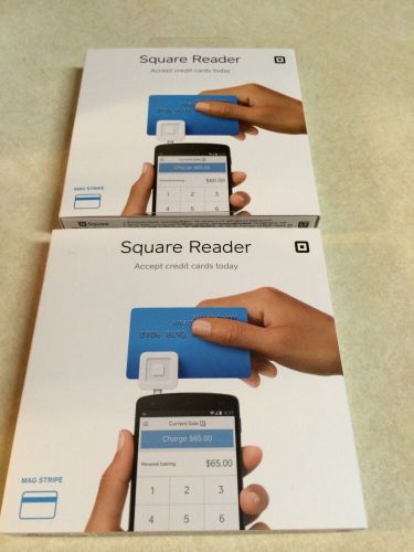 (2) Square Card Reader Smart Phone Credit Card Terminal New.
