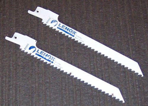 2 ea. Bulk Pack Lenox 6768RC 6&#034; 6-TPI Reciprocating Bi-Metal Blades