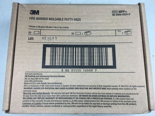 3m fire barrier moldable putty pads mpp+ (7in x 7in x 1/10in) (20 pads) for sale