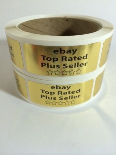 250 1 x 2.5 ebay tr plus seller stickers labels gold foil stickers ebay tr plus for sale