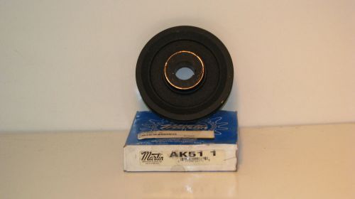 Ak51 martin pulley sheave, 3l/4l belt section, 1 groove, 1&#034; bore, 4.95&#034; od for sale
