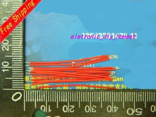 100pcs Red double tinning line length 35mm eletronic cable #u411