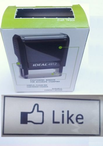 &#034;Like&#034; (Facebook) Self-inking Rubber Stamp by Ideal 4912 &#034;THUMBS UP&#034;