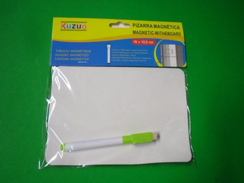 New ! Magnetic Whiteboard with Marker for Locker or Refrigerator 7&#034; X 5&#034;