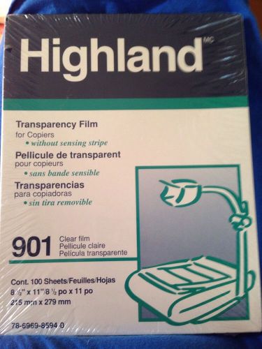 Highland Transparency Film For Copiers Without Sensing Stripe 901