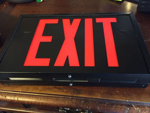 Sure-lites slx series l.e.d exit sign black-new for sale