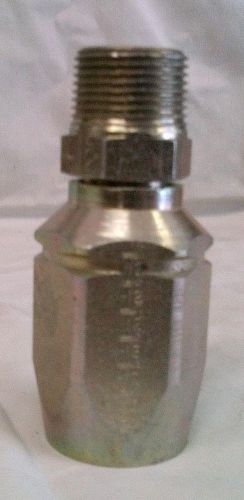 Aeroquip reusable hose fitting 3/4&#034; male npt x -12 (3/4&#034;) hose 100r2at for sale