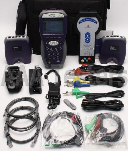 Jdsu hst-3000c tester w/ cuadsl2-tx anx a vdsl-cx/wb2 &amp; hst-cx-vbonded/wb2 for sale