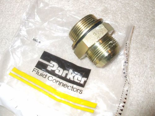 4 PARKER PIPE TUBE FITTINGS TRIPLE LOK FLUID CONNECTORS ADAPTORS # 20F40MXS NEW