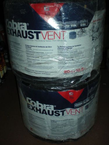 2 Rolls of Cobra Exhaust Vent GAF Materials Corp. 2000 Cobra Ridge Vent 20x10.5