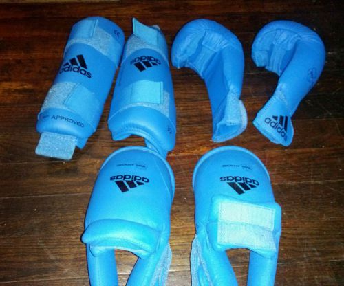 adidas Karate Foot Protector Foot Guard,shin,hand, Instep Pads Sparring Gear