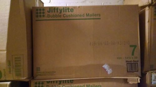 Case100 jiffylite heat seal #7 jiffy cushioned mailer 14 1/4x20 xlarge envelopes for sale