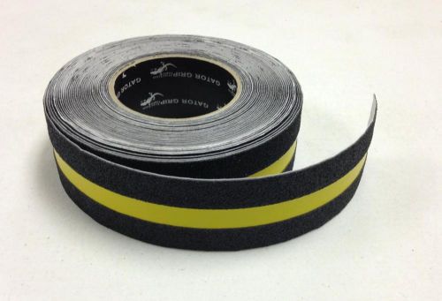 2&#034; x 40&#039; non skid safety warning yellow stripe stair step anti slip grit tape for sale