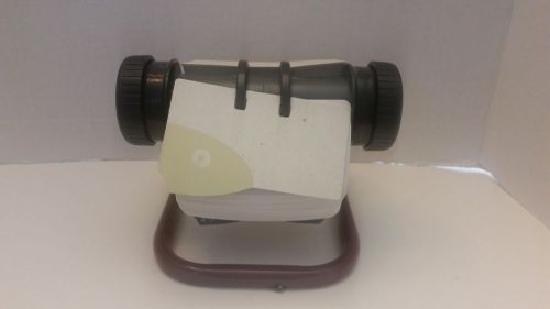 Rolodex Brand Rotary Open File Metal A Z Index File + Cards