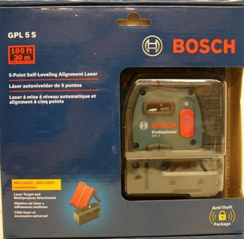 NEW Bosch GPL 5S 5-Point Self-Levelling Alignment Laser