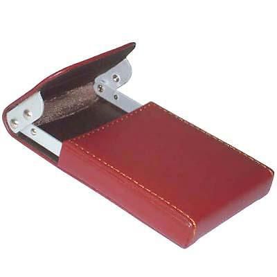 New Automatic Slide Leather Pocket Business ID Credit Card Holder Case Box B06P