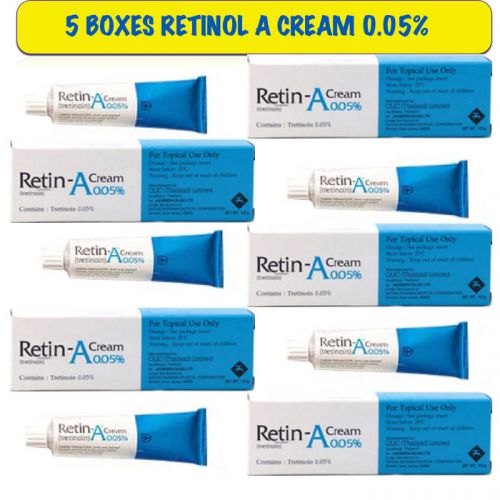 5x Retin Retinol Vitamin A Cream Acne Wrinkle Pigmentation Anti Aging 10g 0.05%