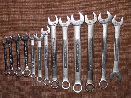 Craftsman wrenches lot of 13 box &amp; open end variety of sizes &amp; ignition wrenches for sale