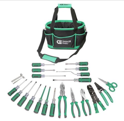 Portable Professional 22-Piece Electrician Hand Tools Bag Electrical Supply NEW