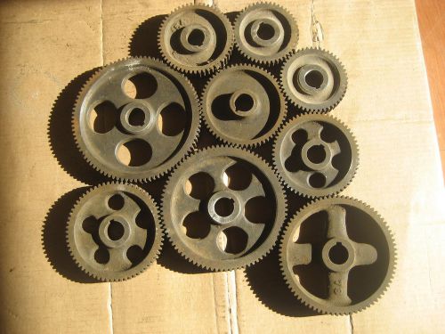 South bend lathe 14 1/2 gears  48-48-54-60-60-66-78-84-90 for sale