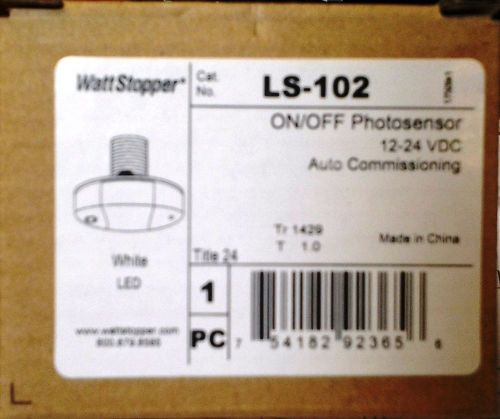 Watt stopper ls-102 on/off photosensor 12-24vdc white new! for sale