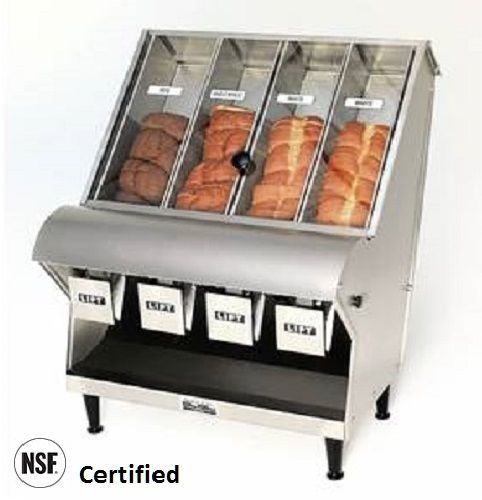 HUBERT Model FR4 (NSF Certified 4 Compartment Sliced Bread Dispenser)