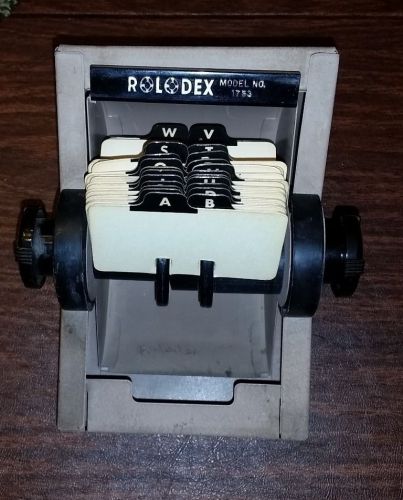 Rolodex Model 1753 Card File Vintage
