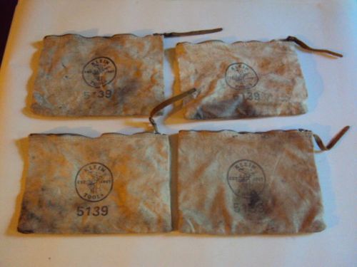 klein linesman bags (4) used working zippers