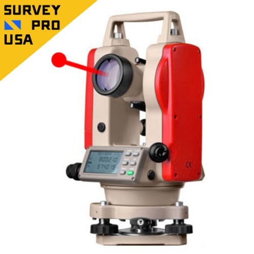 New - Laser Digital Theodolite 2 Seconds Accuracy With Dual Keyboard IP55 Rating