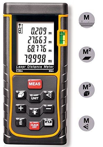 Arama Handheld Digital Laser Distance Meter Measuring Tester Range Finder with