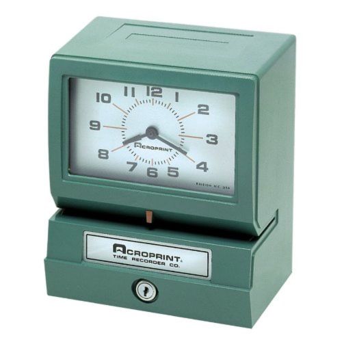Acroprint 150NR4 Heavy Duty Automatic Time Recorder for Month, Date, Hour (1-...