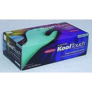 Uniglove kooltouch nitrile blue powder free gloves - extra small - pack of 100 for sale