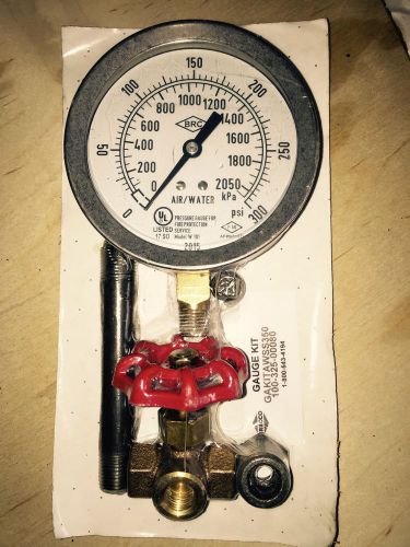Fire sprinkler gauge kit 300psi for sale