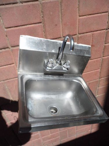 Used Stainless Steel Bar Sink and faucet Pickup Only