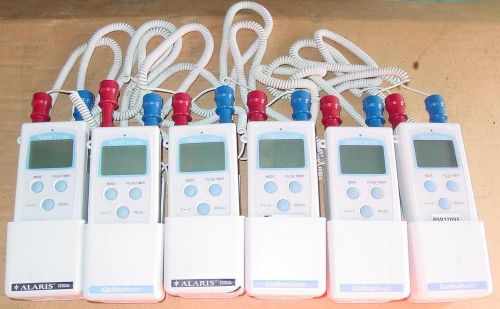 lot of 6 Alaris Tri-site Thermometer with Oral and anal probes and base