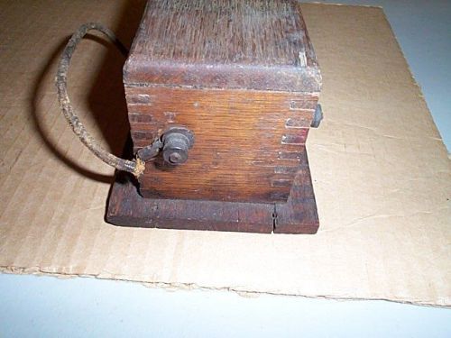 Antique stationary engine,antique tractor beautifull wood coil with knife switch