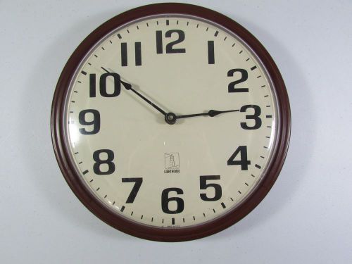 12&#034; Chicago Lighthouse Quartz Commercial Wall Clock School Business Made in USA