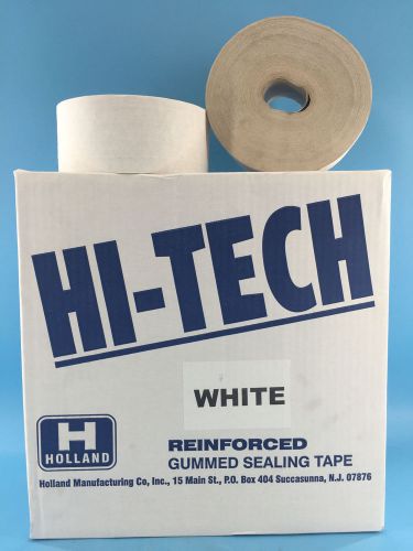 10 rolls hi-tech reinforced gummed sealing tape white 2-3/4 in*450 ft each roll for sale