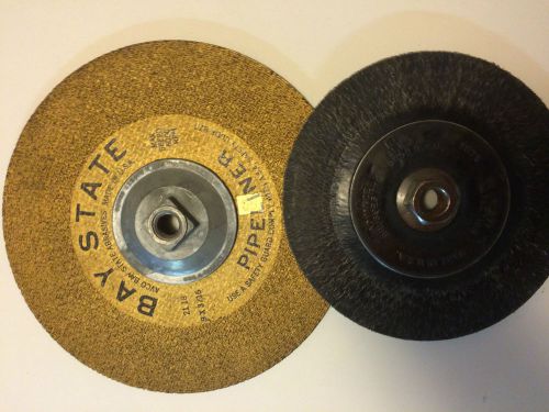 Encapsulated 7&#034; bead brush &amp; 9&#034;x 3/16&#034; bead grinding disc (what a deal)!! for sale