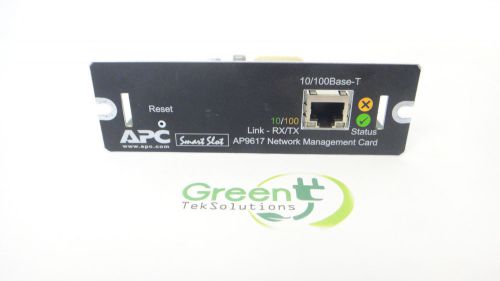 Apc ap9617 smart slot network management card 10/100base-t free shipping for sale