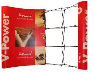 Expand media 2000 10&#039; pop-up arc trade show display booth exhibit frame kit for sale