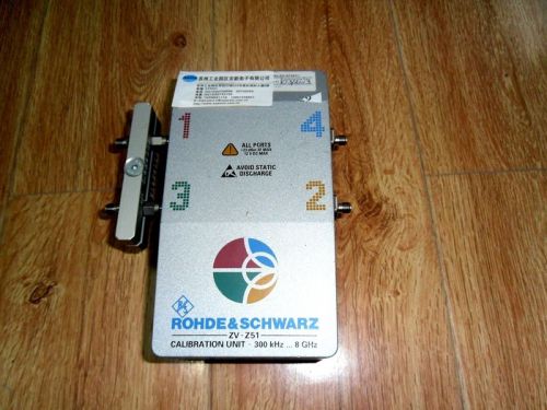 Rohde &amp; Schwarz ZV-Z51 Network Analyzer Calibration Unit 100kHz to 8GHz  used